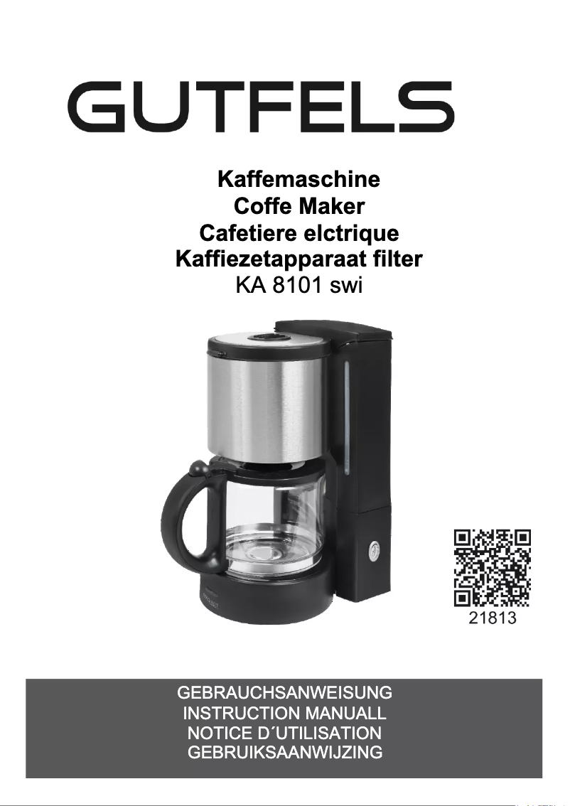 Página 1 del manual Manual de usuario GUTFELS KA 8101 SWI