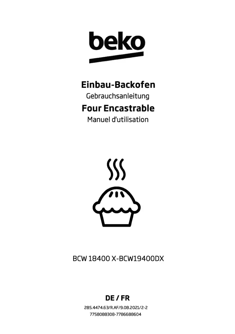 Imagen de la primera página del manual del dispositivo BCW 18400 X