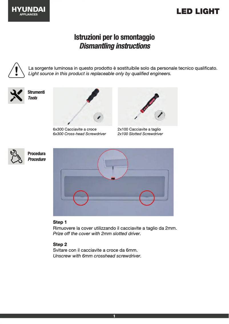 Página 1 del manual Instrucciones / montaje Hyundai MDHN48NV3KF2