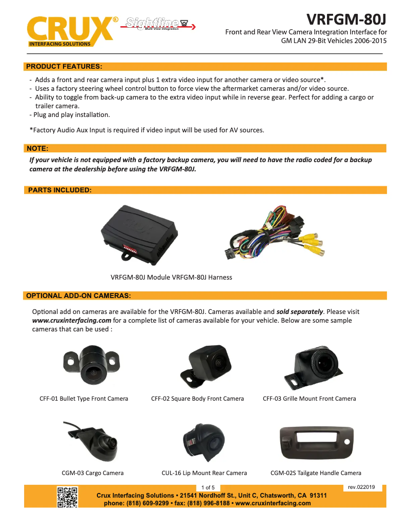 Imagen de la primera página del manual del dispositivo VRFGM-80J