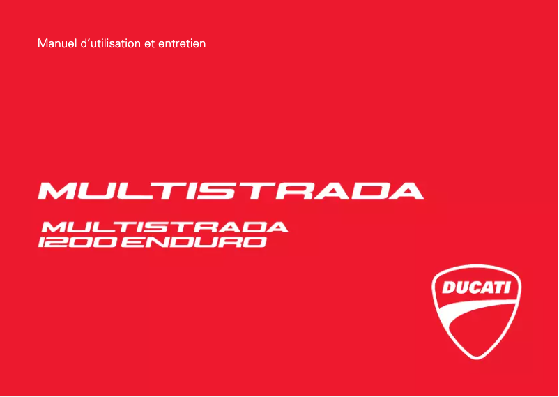 Página 1 del manual Manual de usuario Ducati Multistrada 1200 Enduro (2016)