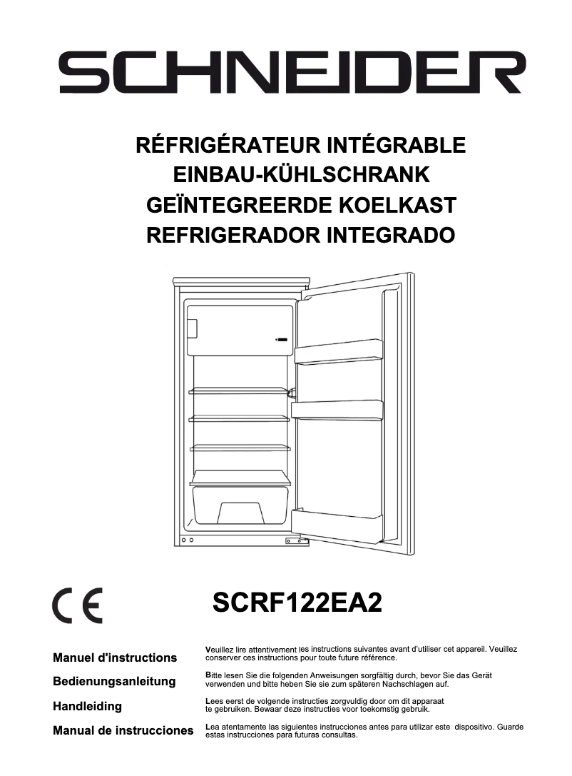 Imagen de la primera página del manual del dispositivo SCRF122EA2