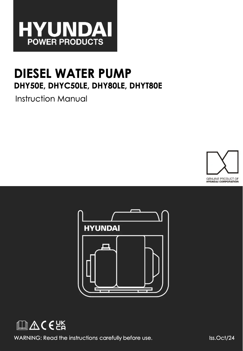 Imagen de la primera página del manual del dispositivo DHYC50LE