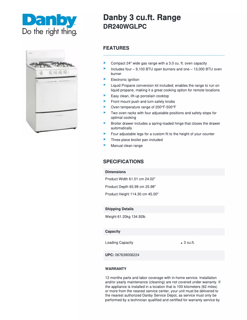 Imagen de la primera página del manual del dispositivo DR240WGLPC