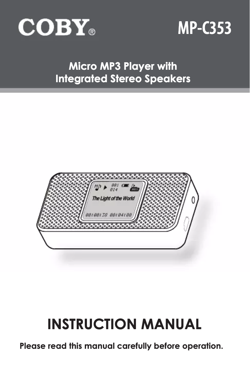 Imagen de la primera página del manual del dispositivo MP-C353