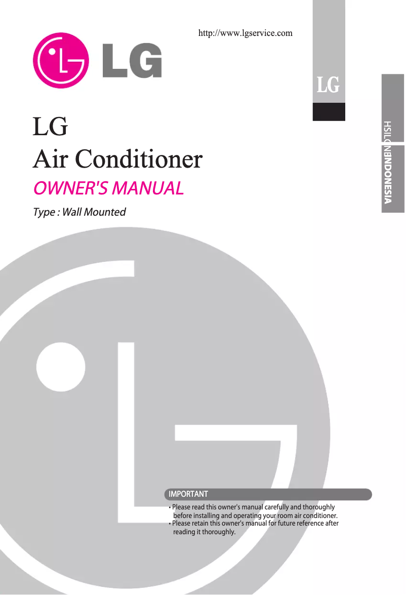 Página 1 del manual Manual de usuario LG SN05ICE