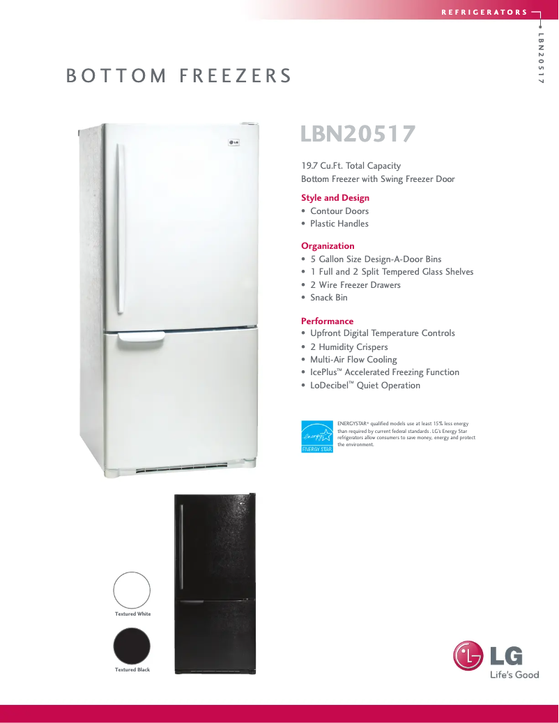 Imagen de la primera página del manual del dispositivo LBN20517BK