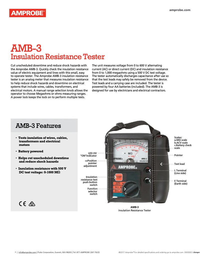 Imagen de la primera página del manual del dispositivo AMB-3