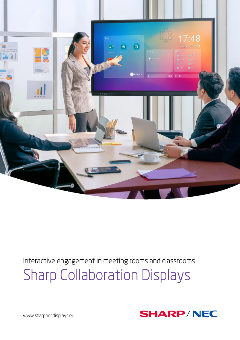 Página nº 1 - Folleto Sharp PN-LC752