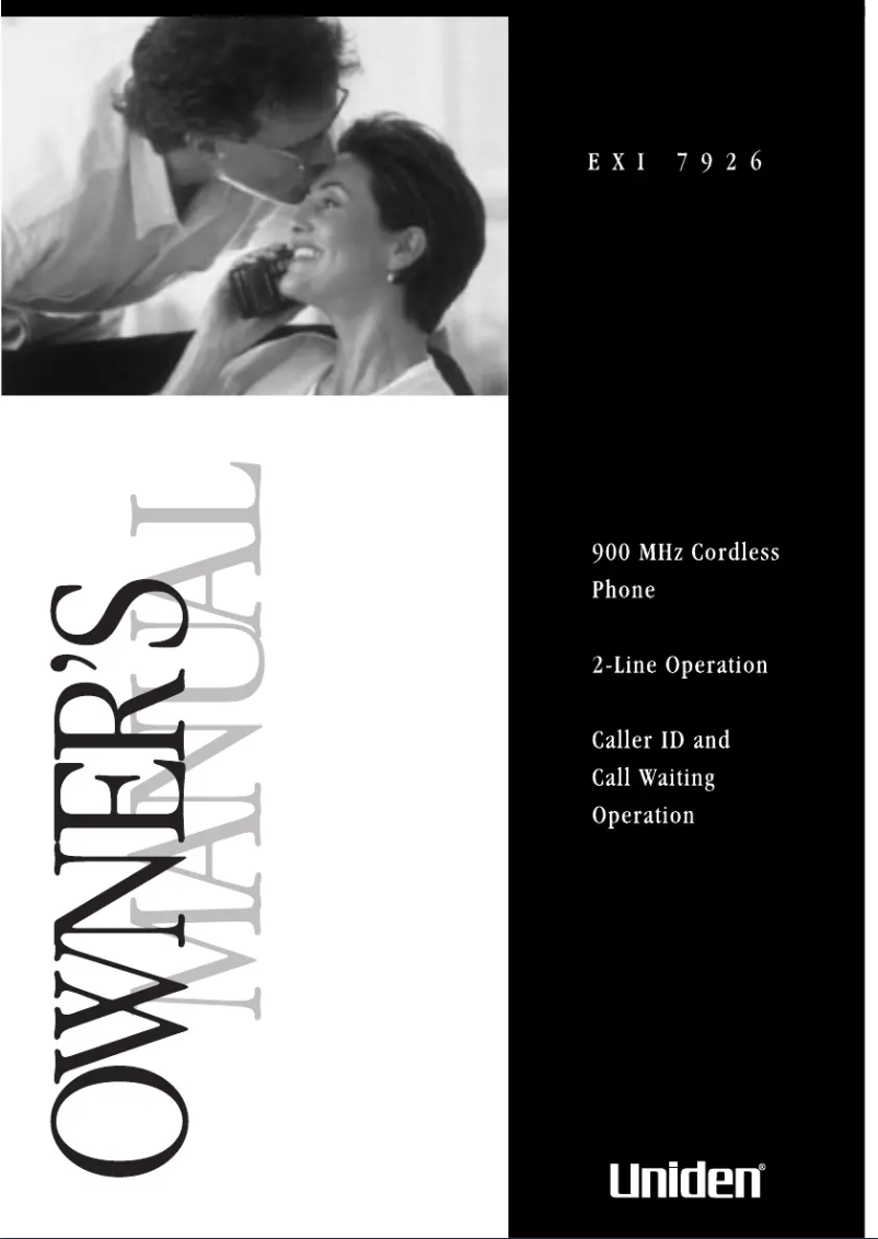 Imagen de la primera página del manual del dispositivo EXI 7926