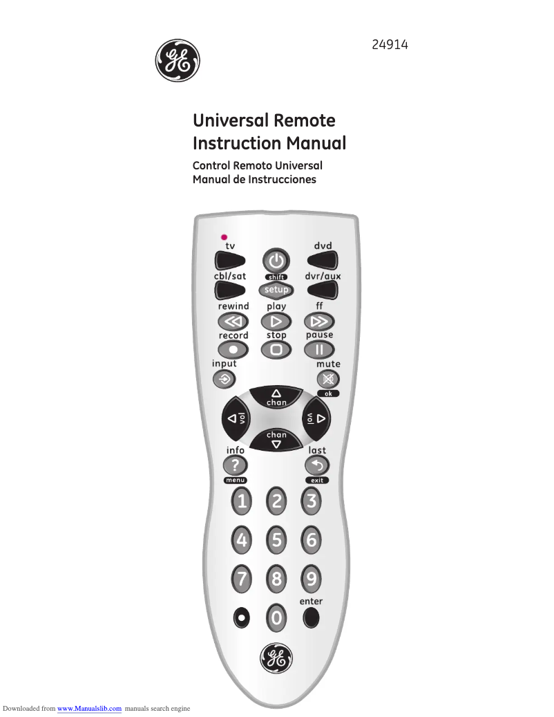 Página nº 1 - Manual de usuario GE 24914