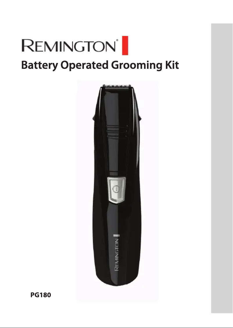 Página 1 del manual Manual de usuario Remington PG180