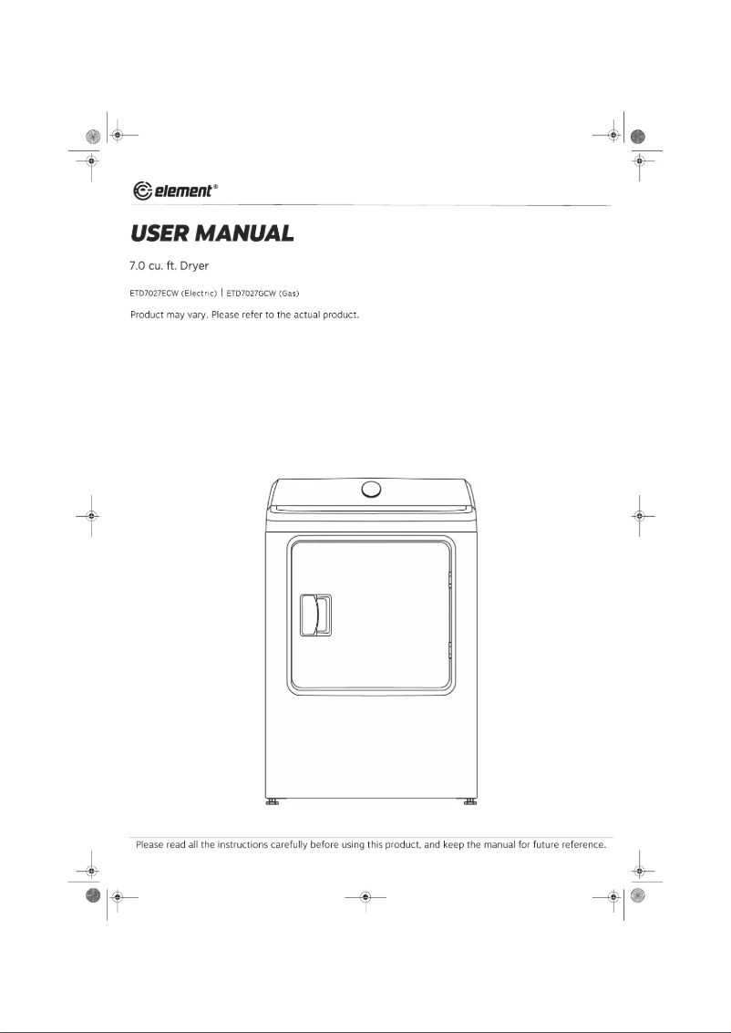 Imagen de la primera página del manual del dispositivo ETD7027GCW