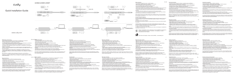 Imagen de la primera página del manual del dispositivo UH40A