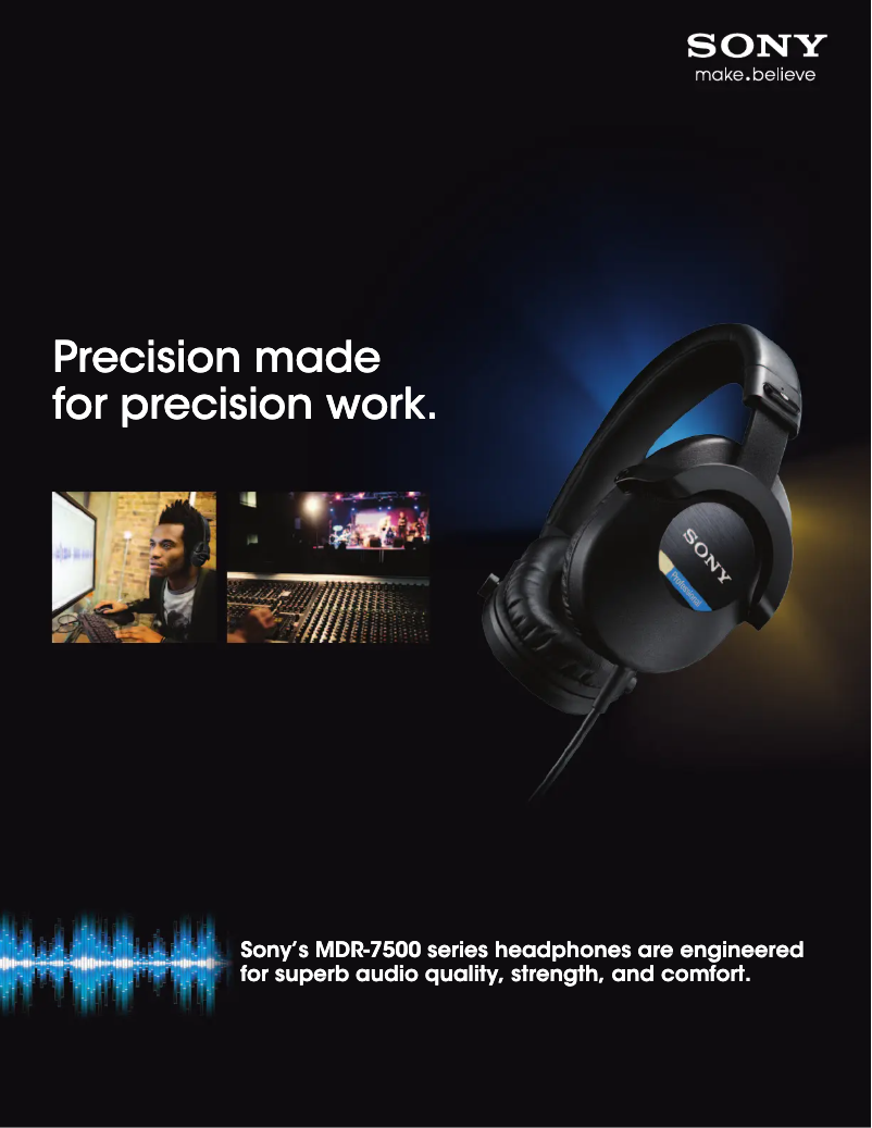 Página 1 del manual Manual de usuario Sony MDR7520