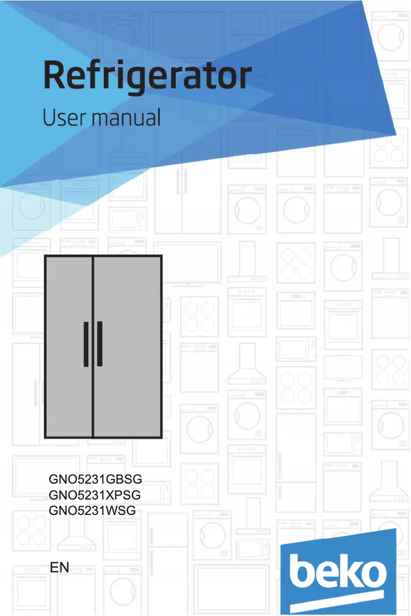 Página 1 del manual Manual de usuario Beko GNO5231WSG