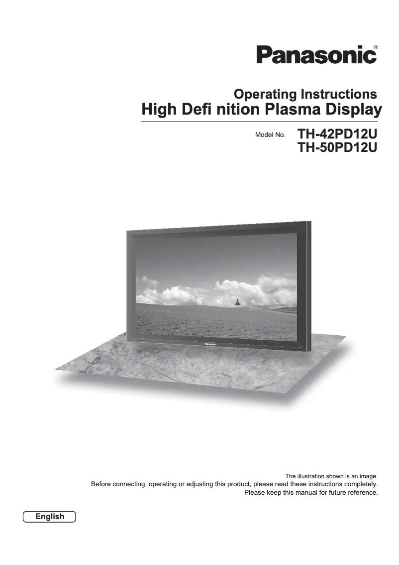 Página 1 del manual Manual de usuario Panasonic TH-50PD12U