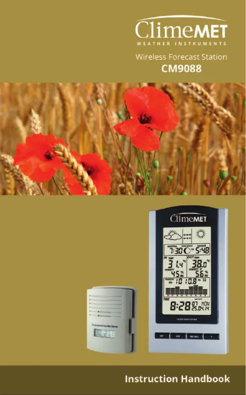 Página nº 1 - Manual de usuario ClimeMET CM9088