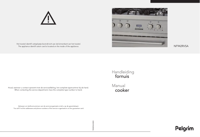 Imagen de la primera página del manual del dispositivo NF942RVSA