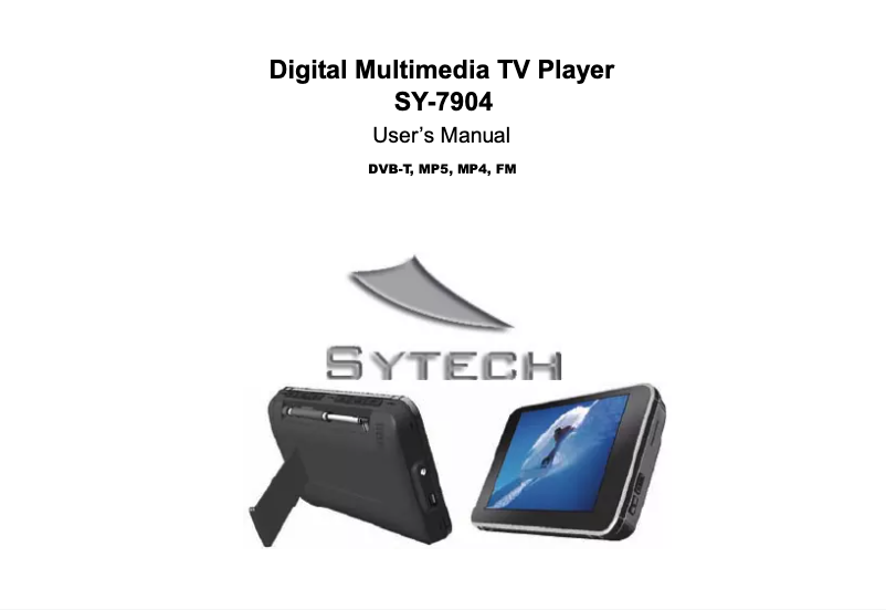 Imagen de la primera página del manual del dispositivo SY-7904