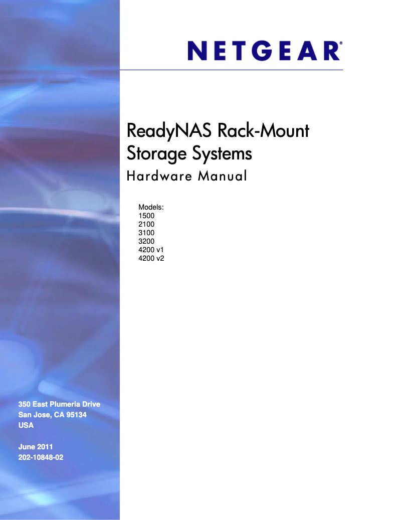 Página 1 del manual Manual de usuario Netgear ReadyNAS 2100 Xchange