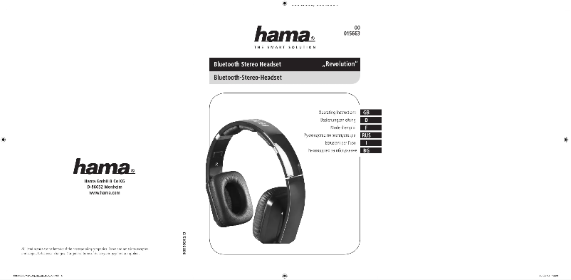 Página 1 del manual Manual de usuario Hama 15664