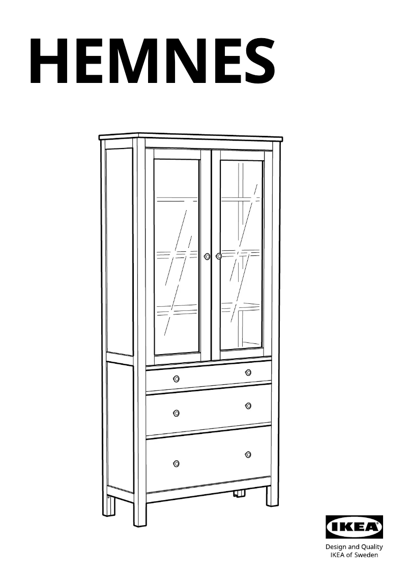 Imagen de la primera página del manual del dispositivo HEMNES 005.306.36