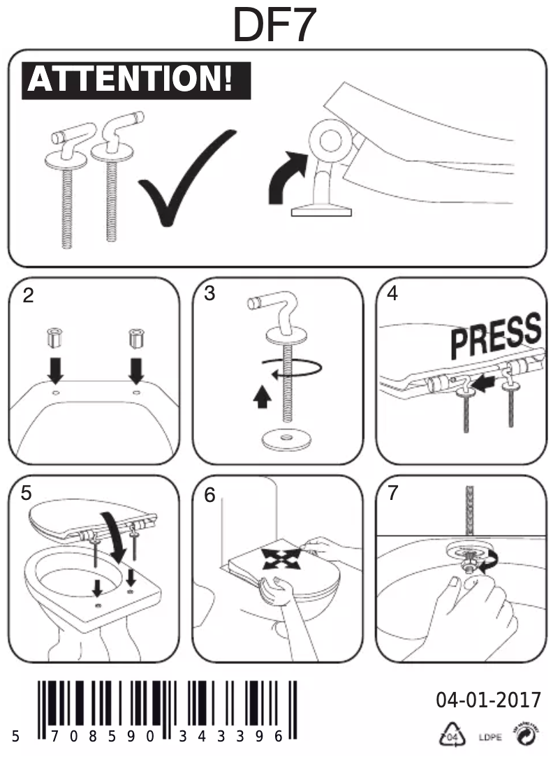 Página 1 del manual Manual de usuario Pressalit Objecta D Pro