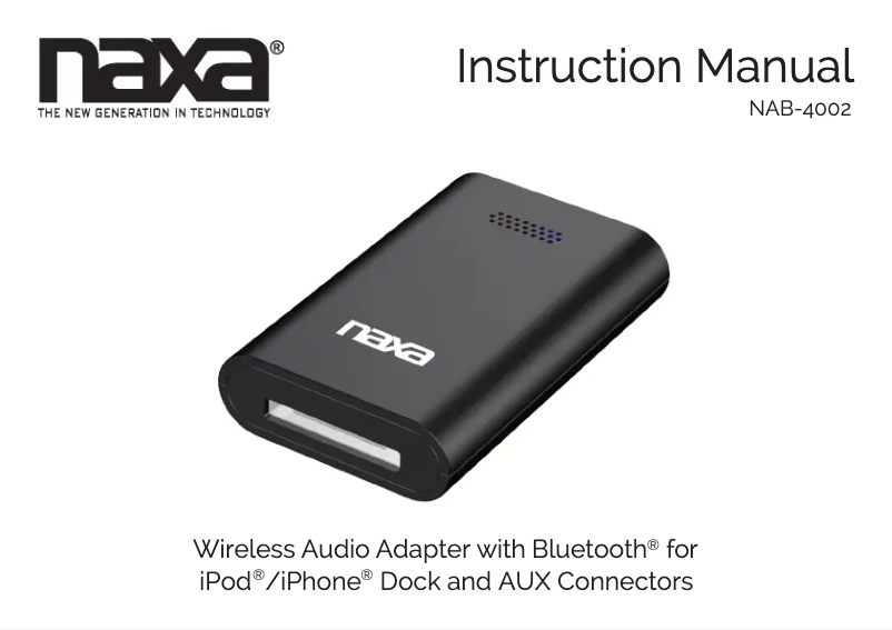 Imagen de la primera página del manual del dispositivo NAB-4002