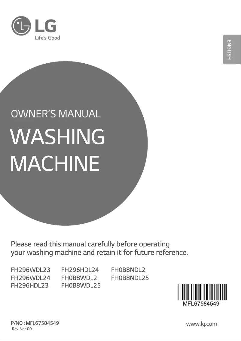 Imagen de la primera página del manual del dispositivo FH296HDL23