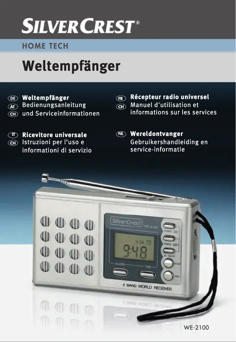 Imagen de la primera página del manual del dispositivo WE-2100