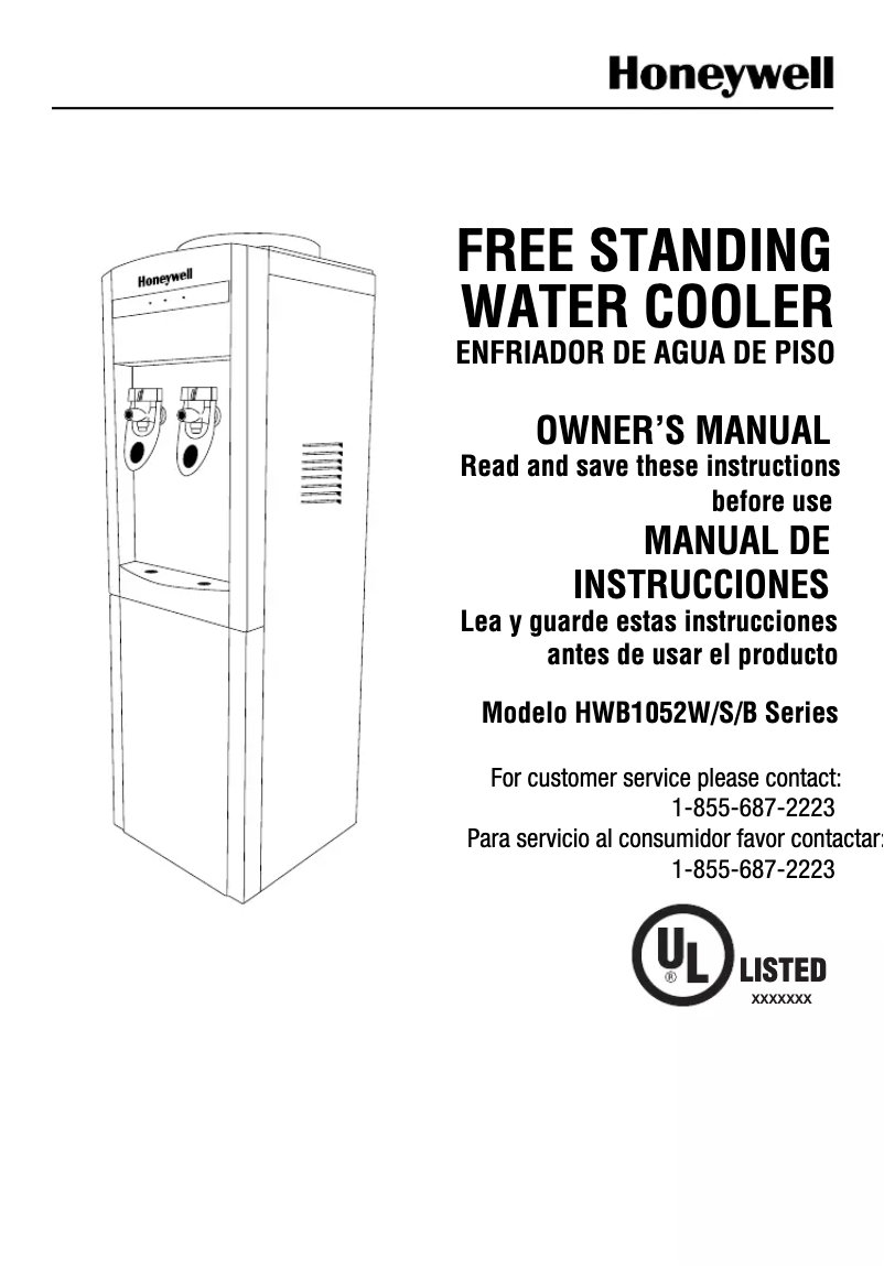 Página 1 del manual Manual de usuario Honeywell HWB1052S2