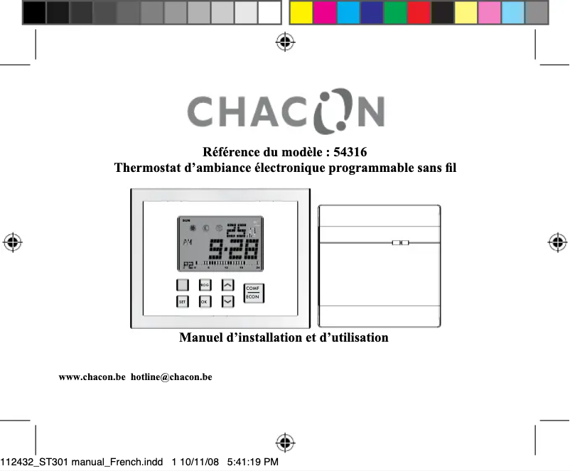 Imagen de la primera página del manual del dispositivo 54316