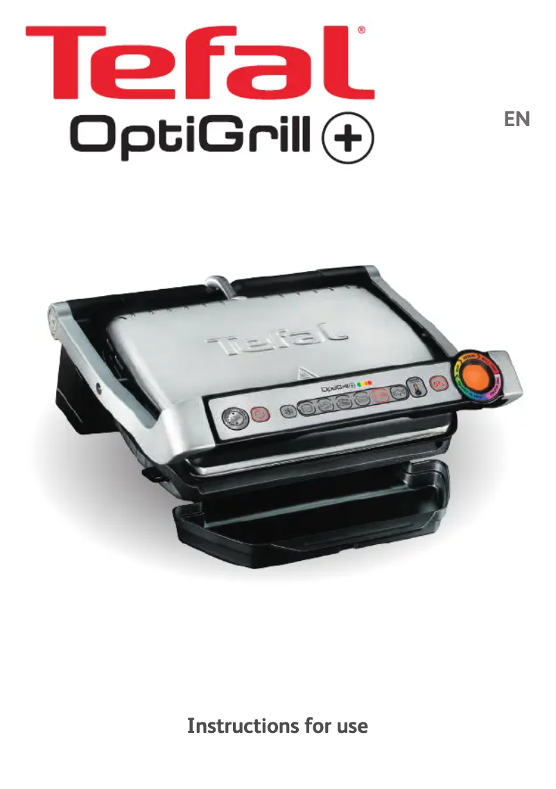 Imagen de la primera página del manual del dispositivo OptiGrill+ GC713D