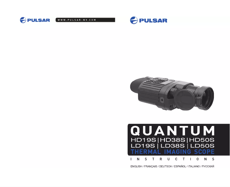 Imagen de la primera página del manual del dispositivo Quantum LD19S