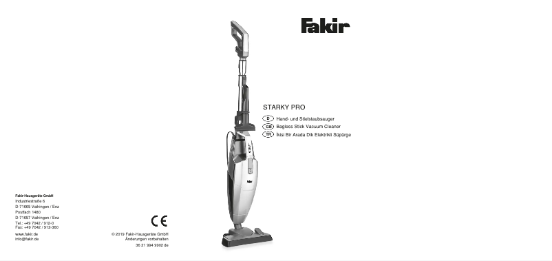 Página 1 del manual Manual de usuario Fakir Starky PRO HS 300