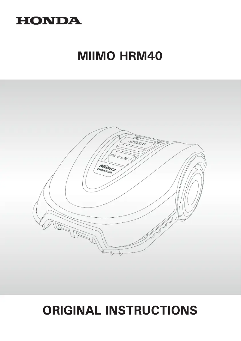 Página nº 1 - Manual de usuario Honda Miimo HRM40 Live