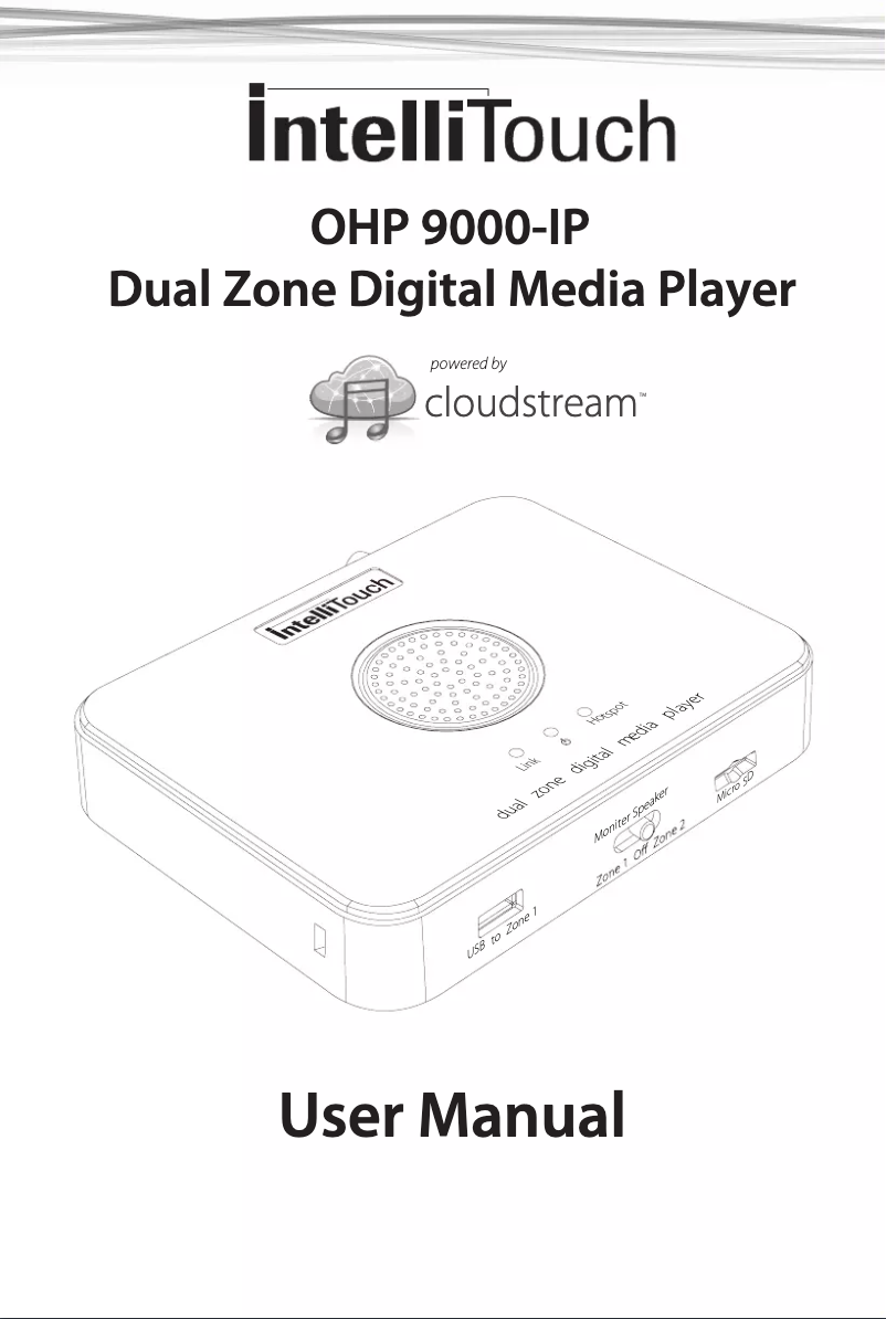 Imagen de la primera página del manual del dispositivo OHP 9000-IP