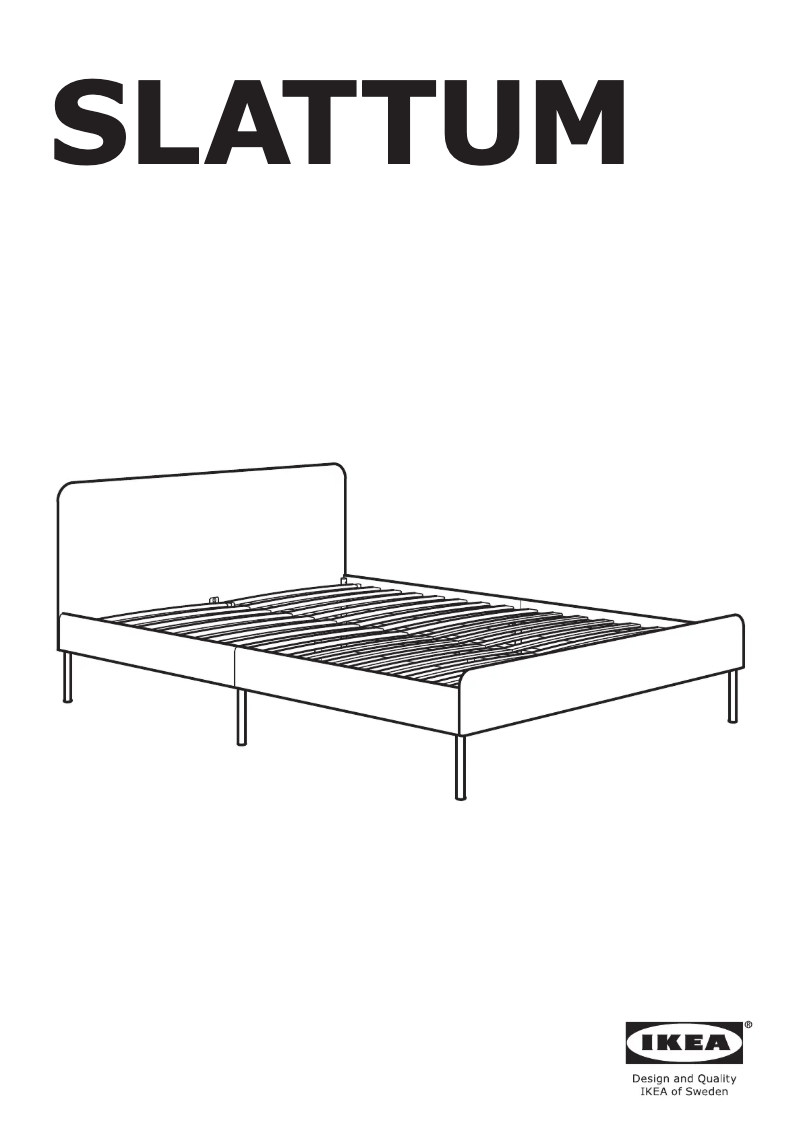 Página 1 del manual Manual de usuario Ikea SLATTUM 704.463.90