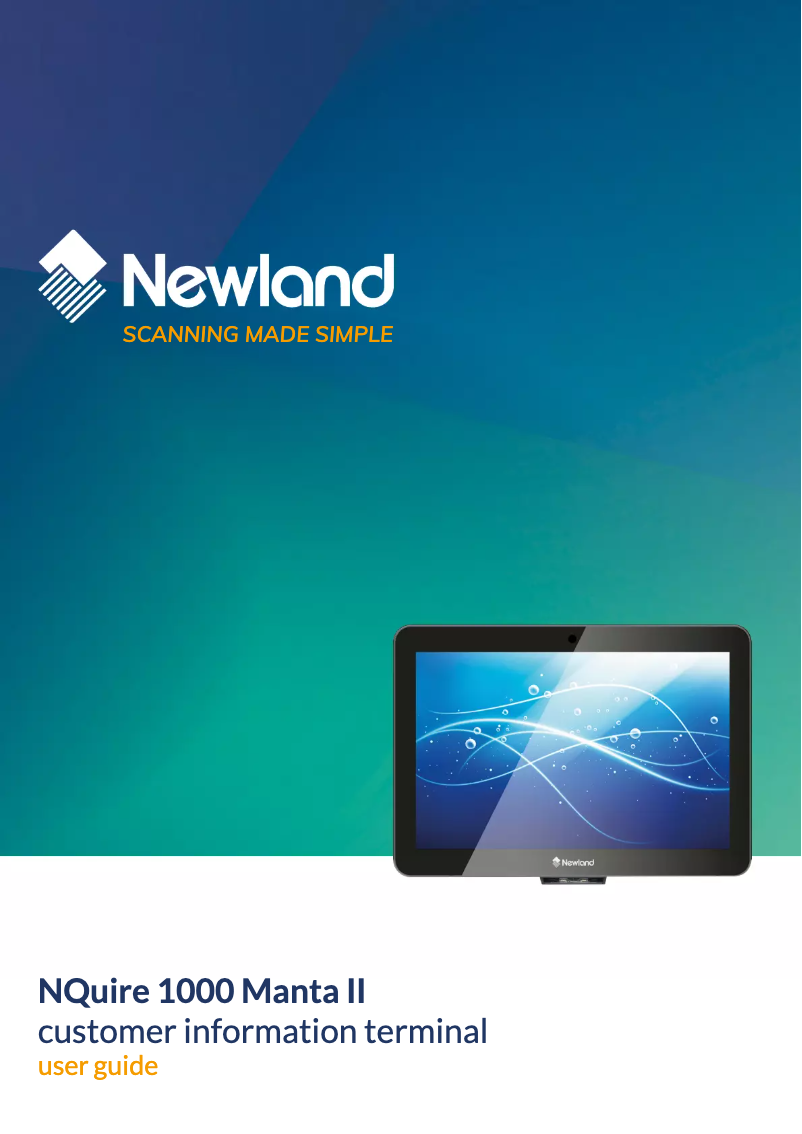 Imagen de la primera página del manual del dispositivo NQuire 1000 Manta II 2D