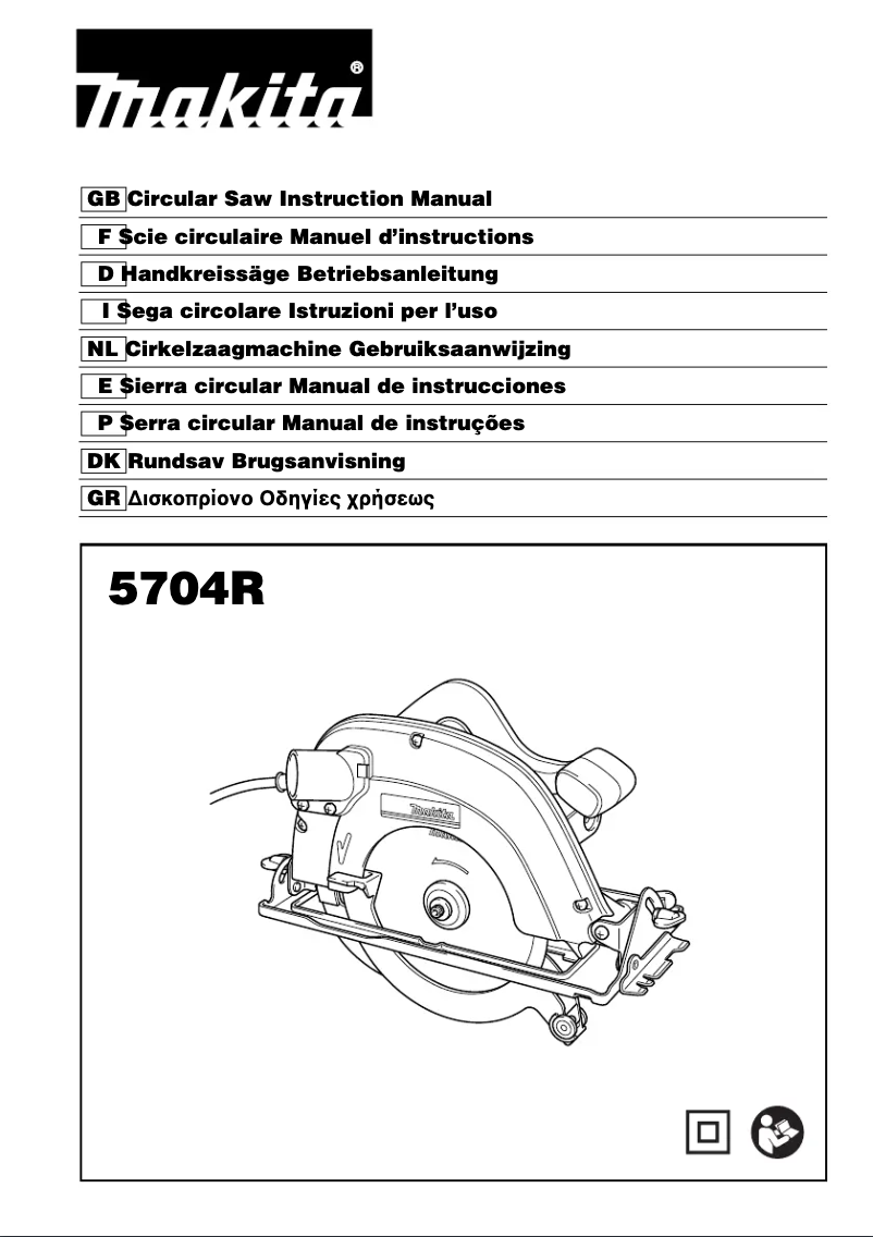 Página 1 del manual Manual de usuario Makita 5704RK