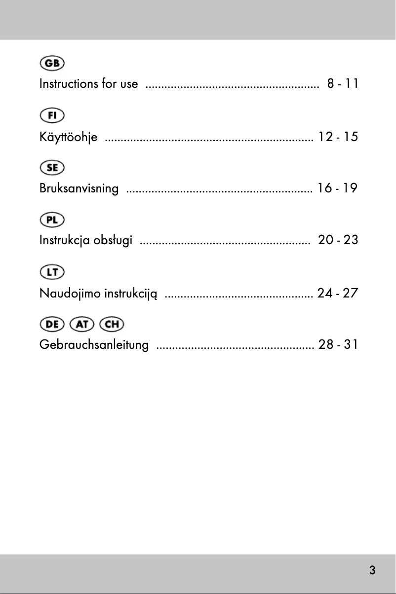Página nº 1 - Manual de usuario Crivit IAN 330434