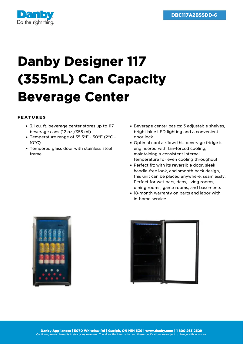 Imagen de la primera página del manual del dispositivo DBC117A2BSSDD-6