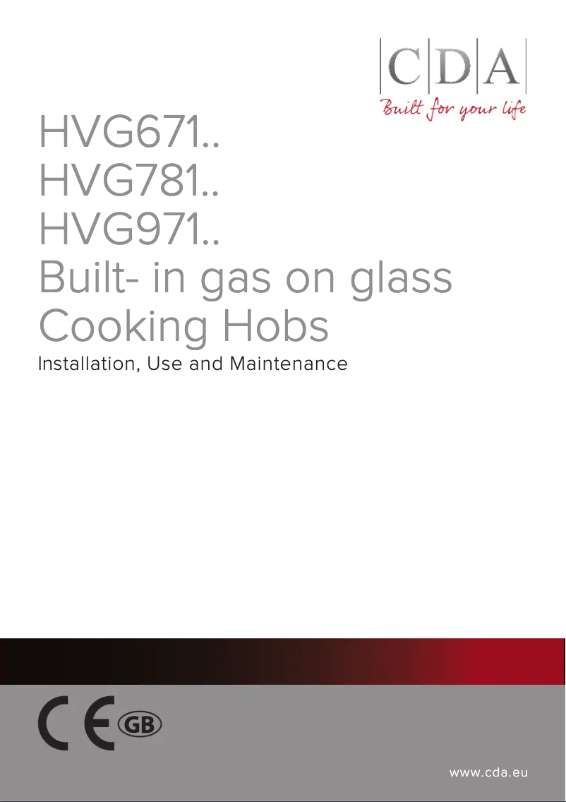 Imagen de la primera página del manual del dispositivo HVG971BL