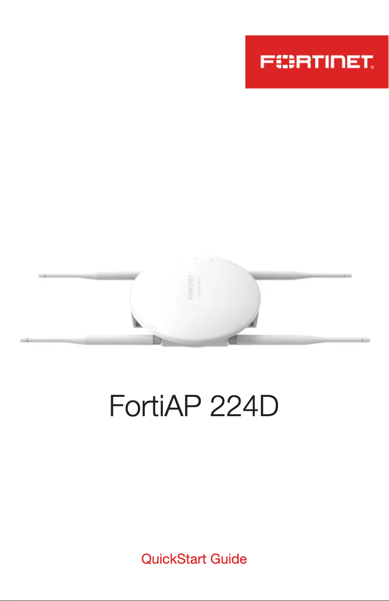 Página 1 del manual Manual de usuario Fortinet FortiAP 224D