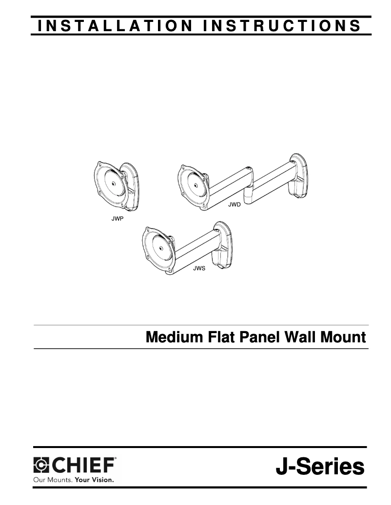 Página 1 del manual Manual de usuario Chief JWDUS