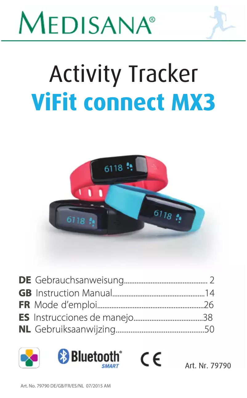 Página 1 del manual Manual de usuario Medisana ViFit Connect MX3