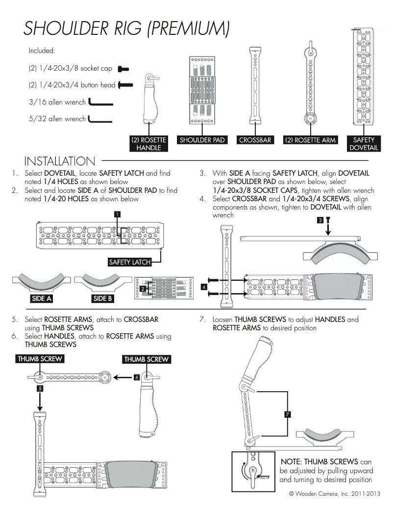 Página 1 del manual Manual de usuario Wooden Camera 152200