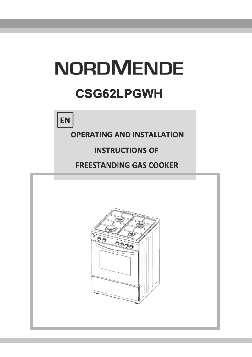 Página 1 del manual Manual de usuario Nordmende CSG63LPGWH