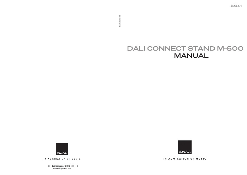 Página 1 del manual Manual de usuario Dali CONNECT M-601